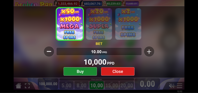 Buying a bonus